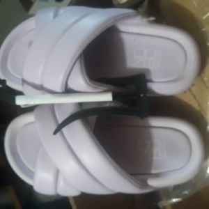 Cushy cross strap sandals